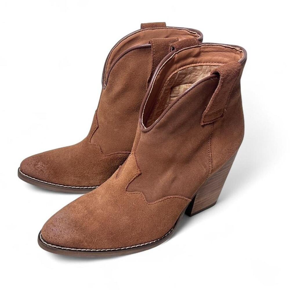 Dingo 342 Flannie Whiskey Suede Cowgirl Western Ankle Boot Bootie US 7M